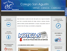 Tablet Screenshot of colegiosanagustinpanama.com